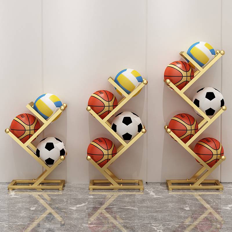 Basketball storage rack display rack gymnasium football volleyball finishing placing rack school children's storage framework