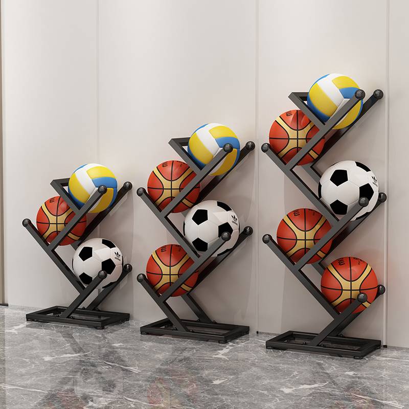 Basketball storage rack display rack gymnasium football volleyball finishing placing rack school children's storage framework