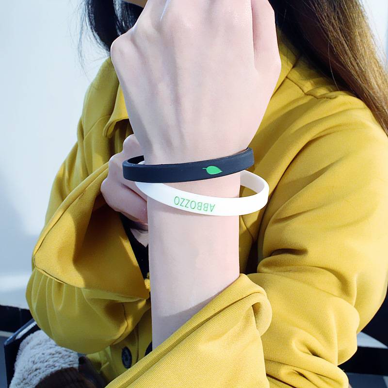 Control emotional bracelet, coat band silicone, not complaining, not angry, personality hand circle wristband jewelry female couple gifts