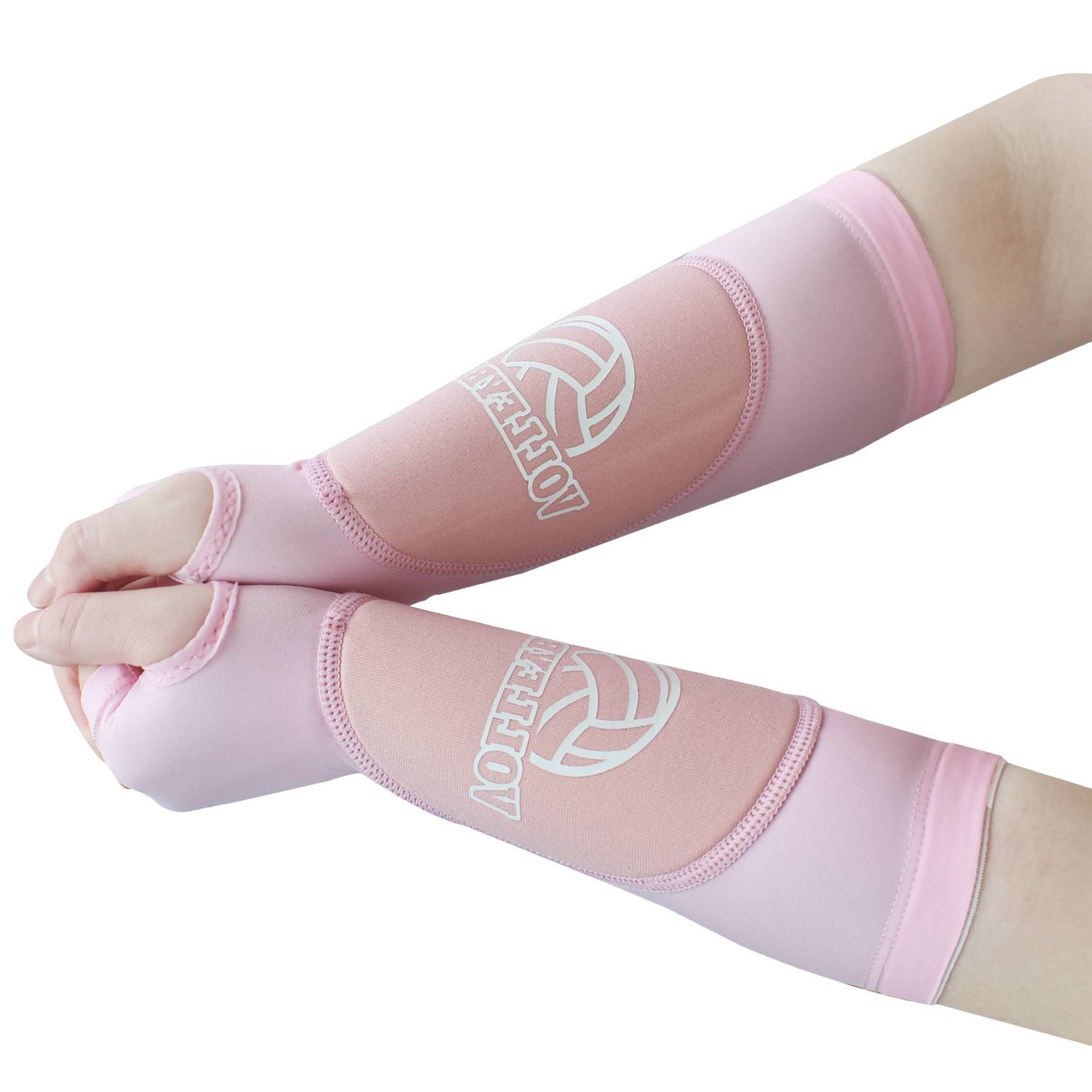 Select the volleyball armor women's set fingers, breathable pressure, basketball tennis test training sponge anti -collision armor arm
