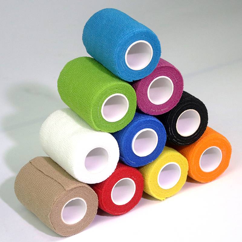 Football bandage disposable sports bandage high bomb ankle protective wrist, elbow, basketball badminton non -woven adhesion