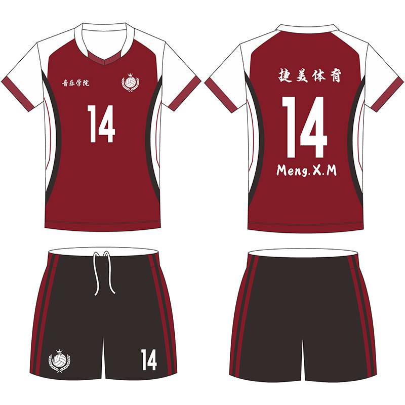 Gradient color volleyball suit female personality custom ink seal competition sports team uniform student men's volleyball short sleeve short sleeves