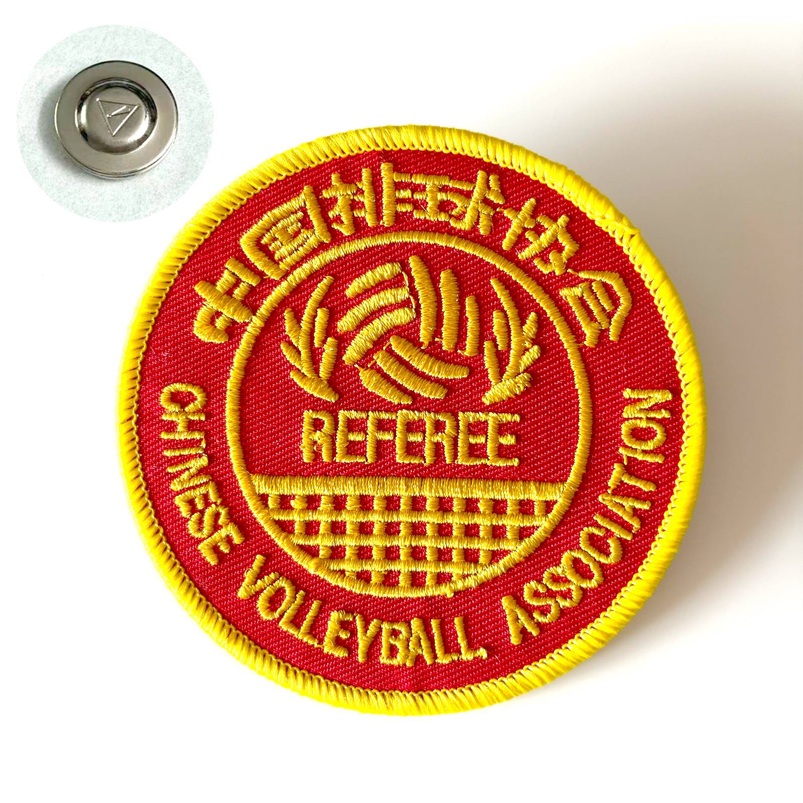 SOEZMM professional volleyball referee breast chapter magnetic suction national first -class two -level air -row ball referee breast emblem