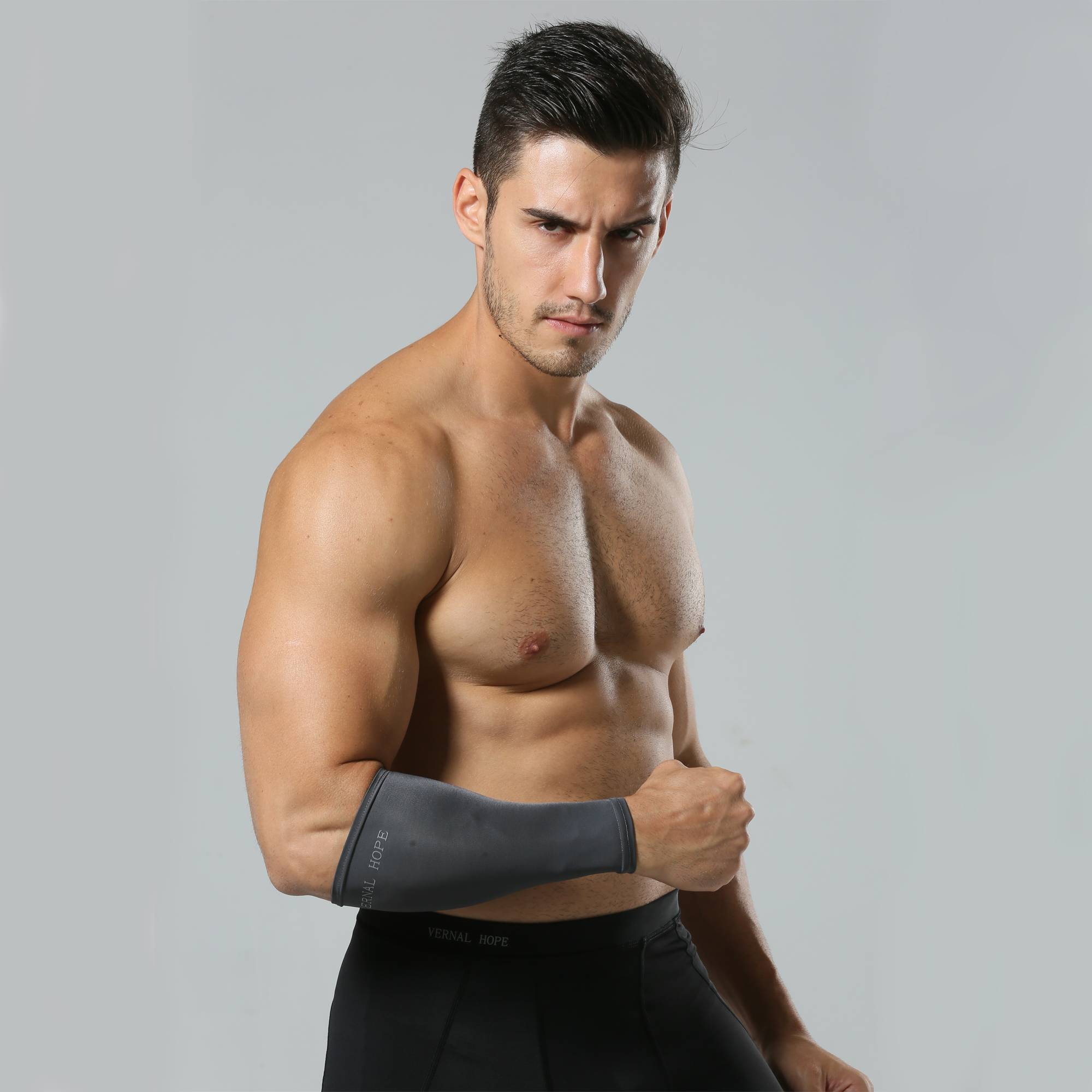 Highball volleyball arms, both men and women, are so tight in their daily routine