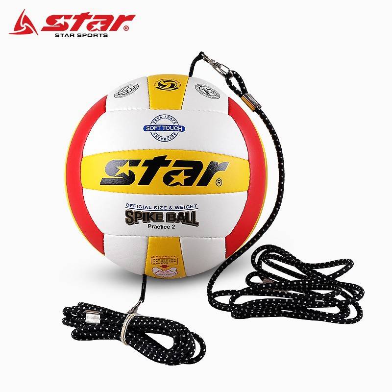 Star's volleyball training with a hanging volleyball VB385C-34 with 2 elastic ropes