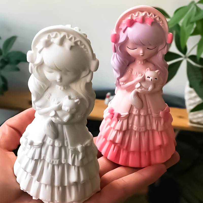 princess bettie's mini-painted plaster-painted white-breathed children's hand-coloured diarrhea