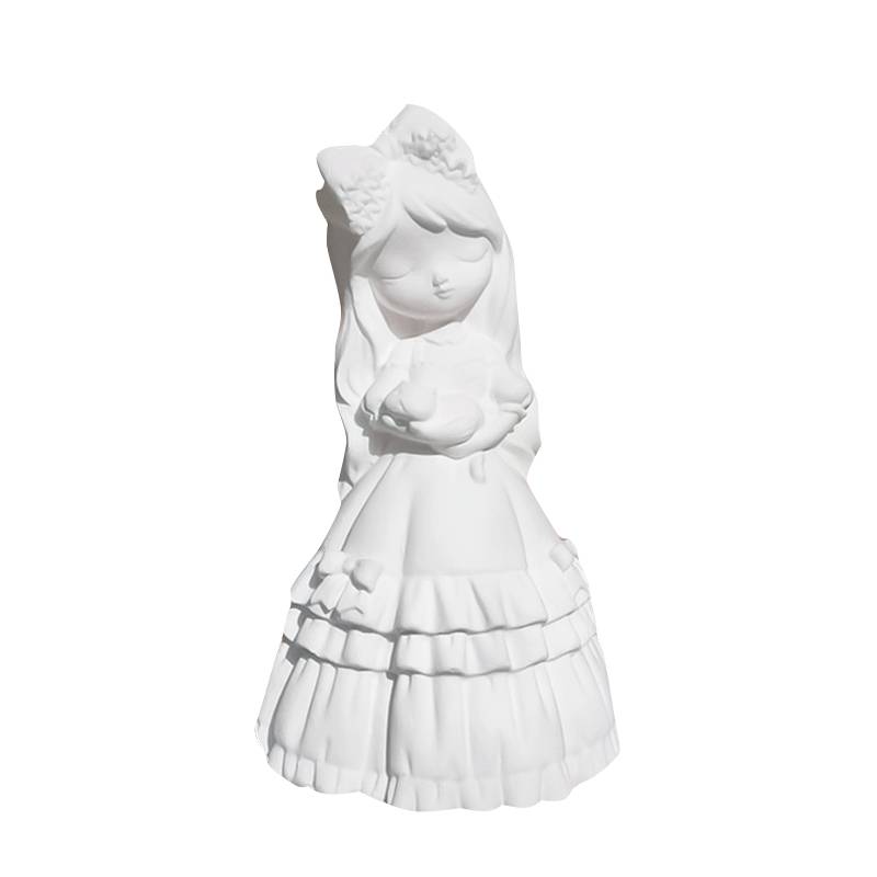 princess bettie's mini-painted plaster-painted white-breathed children's hand-coloured diarrhea