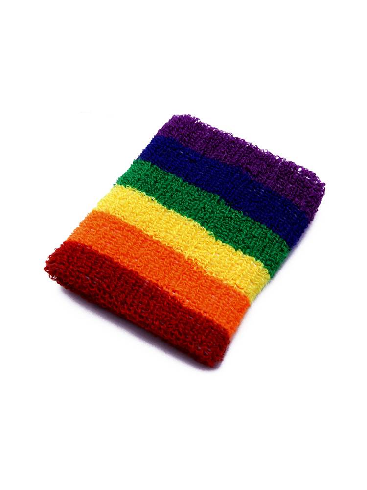 Six -colored Rainbow Fitness Termination Sports Cotton Cotton Sweat Basketball Basket Badfall Battle Bad Battle Based on Men and Women Support