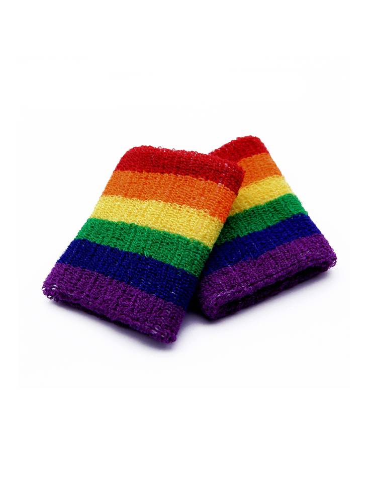 Six -colored Rainbow Fitness Termination Sports Cotton Cotton Sweat Basketball Basket Badfall Battle Bad Battle Based on Men and Women Support