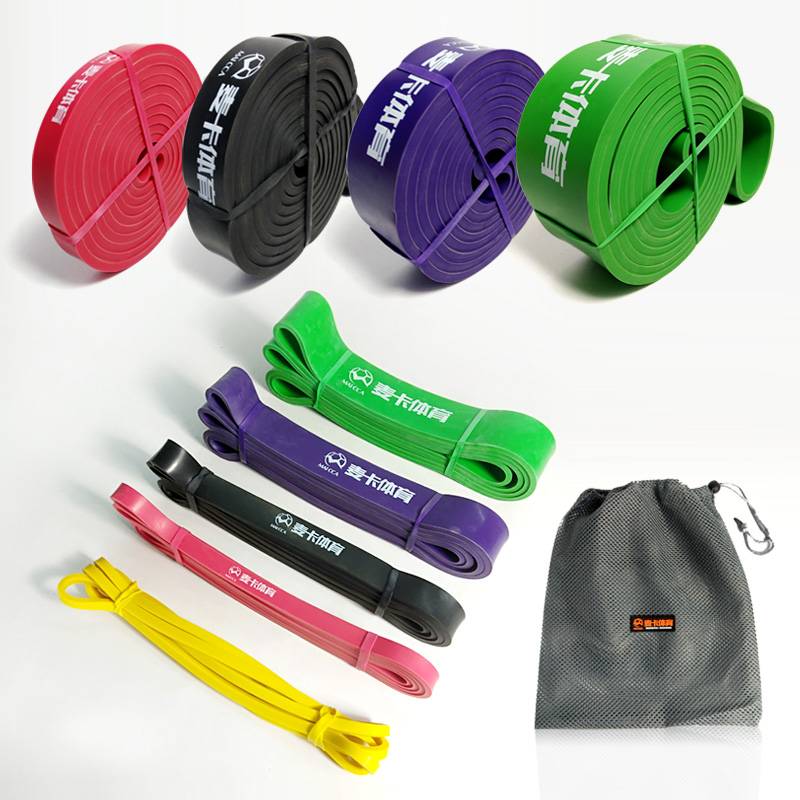 Elastic band fitness men's resistance zone strength training female yoga tension with flat rubber bands to help upward
