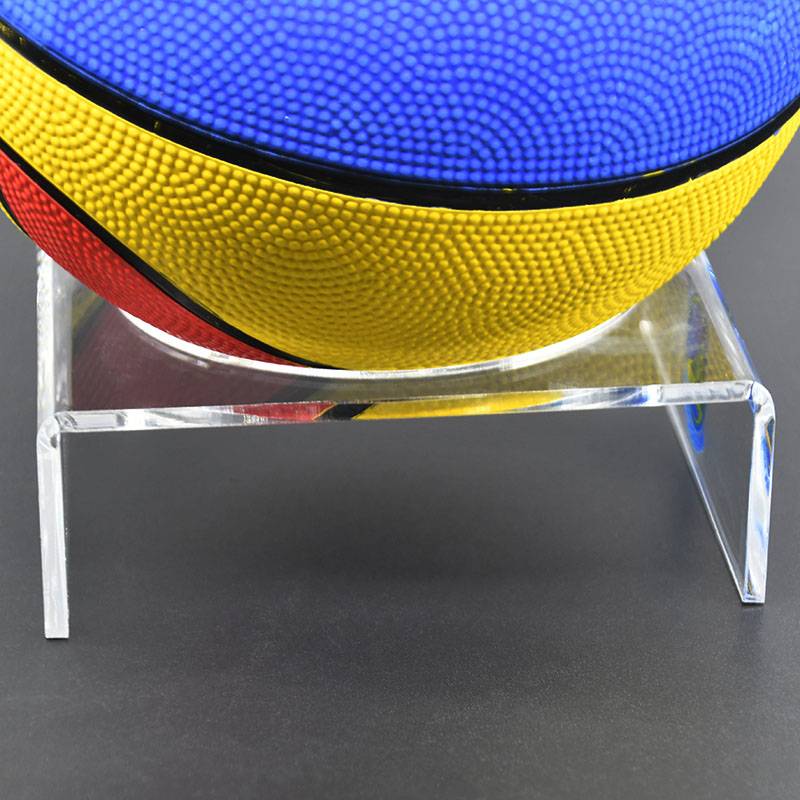 Basketball display rack football storage station stationery store ball rack display hollow volleyball round bracket base thickened