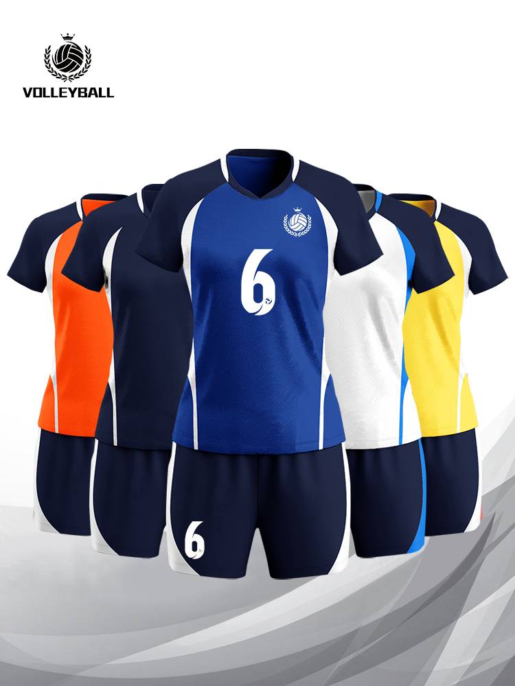 Volleyball Set Set Women Student Competition Training Team Service Short -sleeved Male Qi Volleyball Custom Printing Number