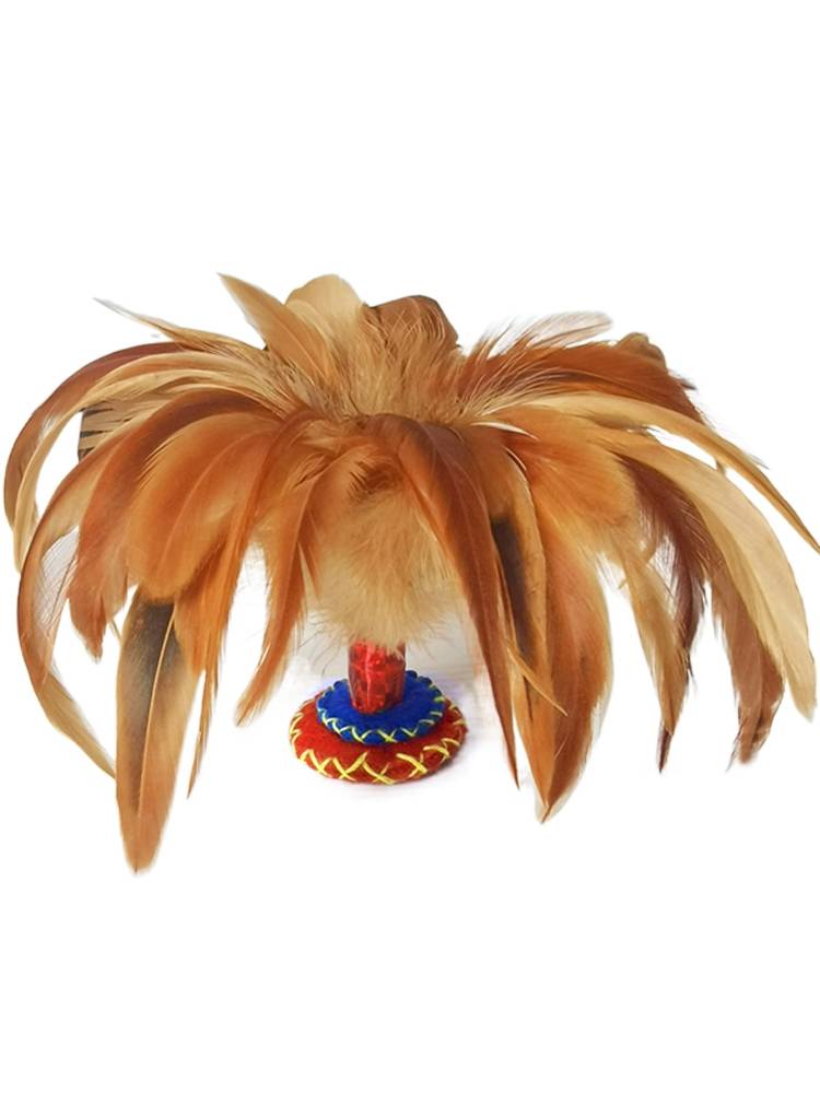 Handmade feathers, martial arts, children's elementary school students competition, kick -off, fitness flower, kindergarten colored tendon