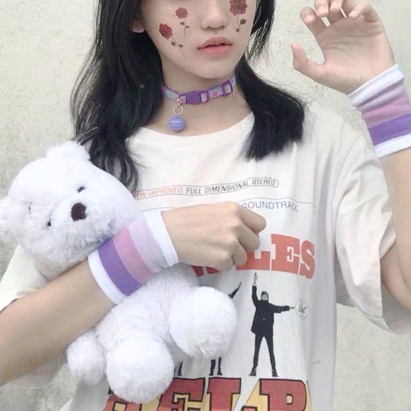 Sports wrist Battle Ball Badminton thin scratching sweat scarf wrist strap middle school student sports campaign wrist small arm sleeve cover