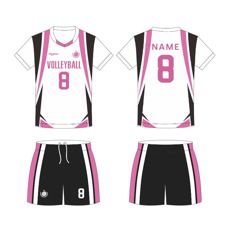 Volleyball suits men's and women's whole body digital custom air -ventilation volley jersey training team service free print number number
