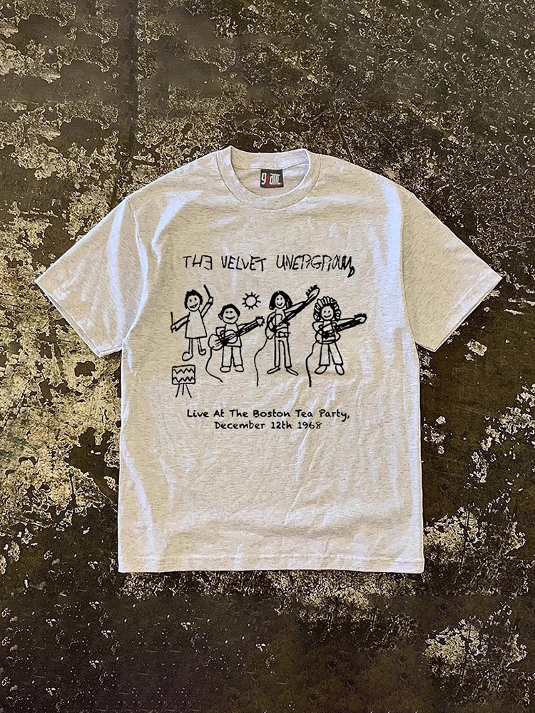 Money and charitable 260 grams of heavy cotton!Underground velvet band hip -hop little couple short -sleeved T -shirt
