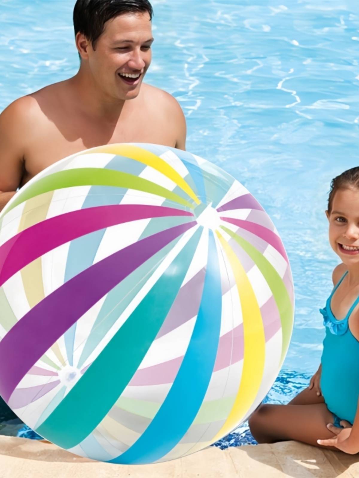 Intex inflatable drama water beach ball swimming pool water volleyball water ball floating big ball baby children's toys