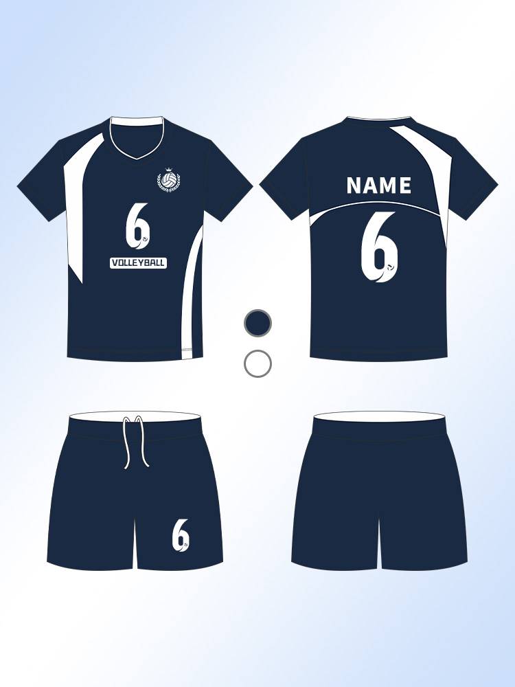 2024 new volleyball suit men's custom student team competition team service speed dry breathable voltage jersey customization