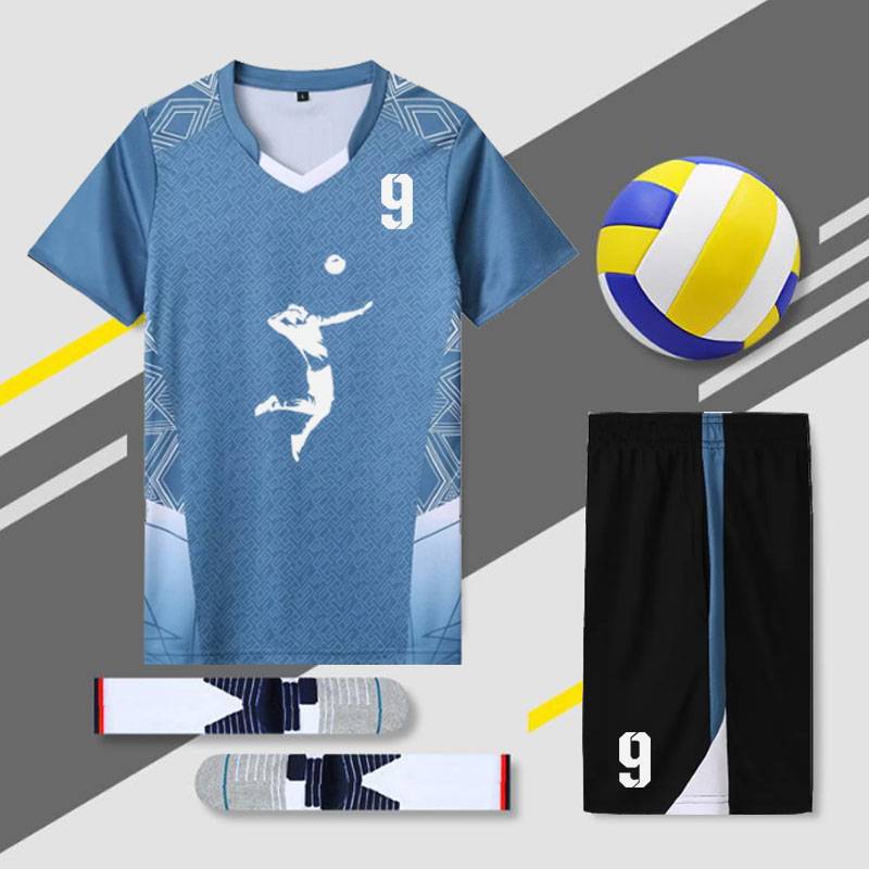 Sports test volleyball suit custom competition team service men and women short -sleeved training jersey university angry volleyball sportswear