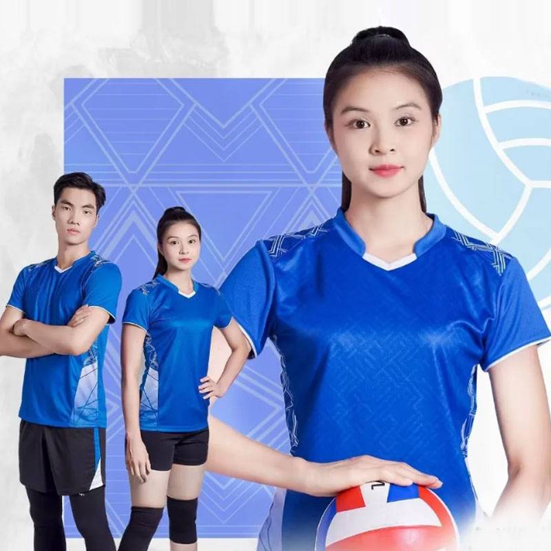 Sports test volleyball suit custom competition team service men and women short -sleeved training jersey university angry volleyball sportswear