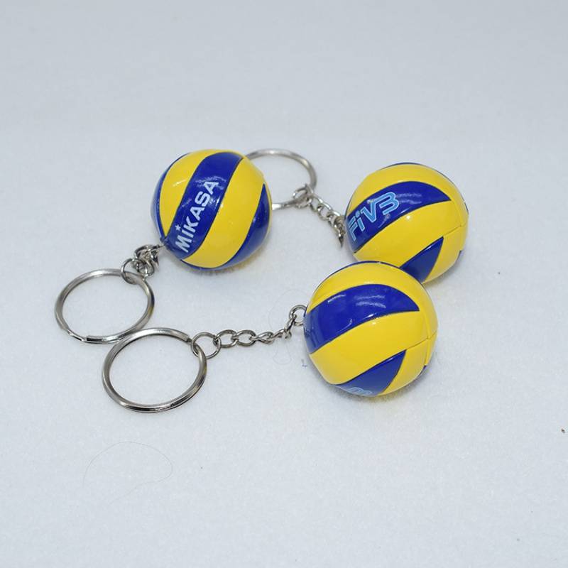 Mikasa mini volleyball keychain 3.8cm ball keychain jewelry PVC pendant contest prizes business gift