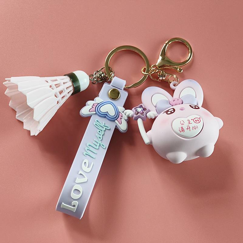 Maji Rabbit Badminton Pendant-Princess please be happy