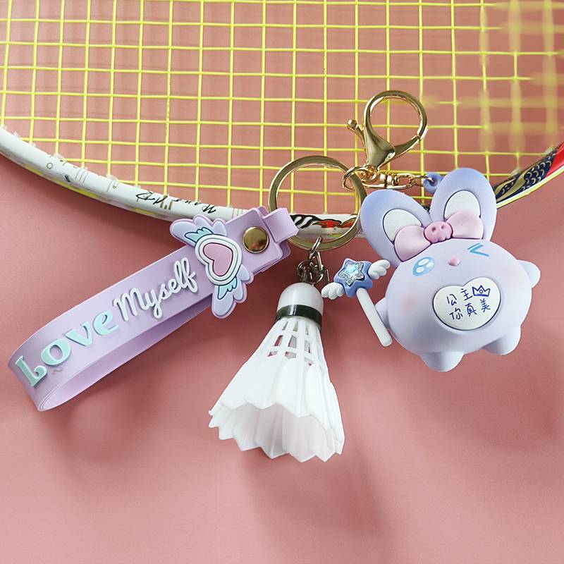 Maji rabbit badminton pendant princess, you are so beautiful