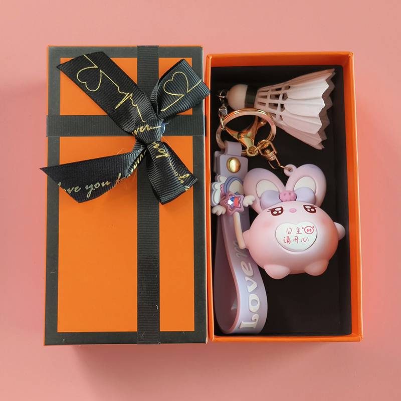 Muji Rabbit Badminton Pendant-Princess please be happy+orange gift box