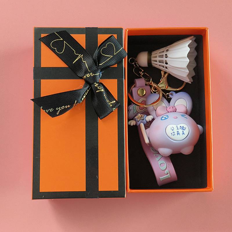 Muji Rabbit Badminton Pendant-Princess You Are Really Beautiful+Orange Gift Box
