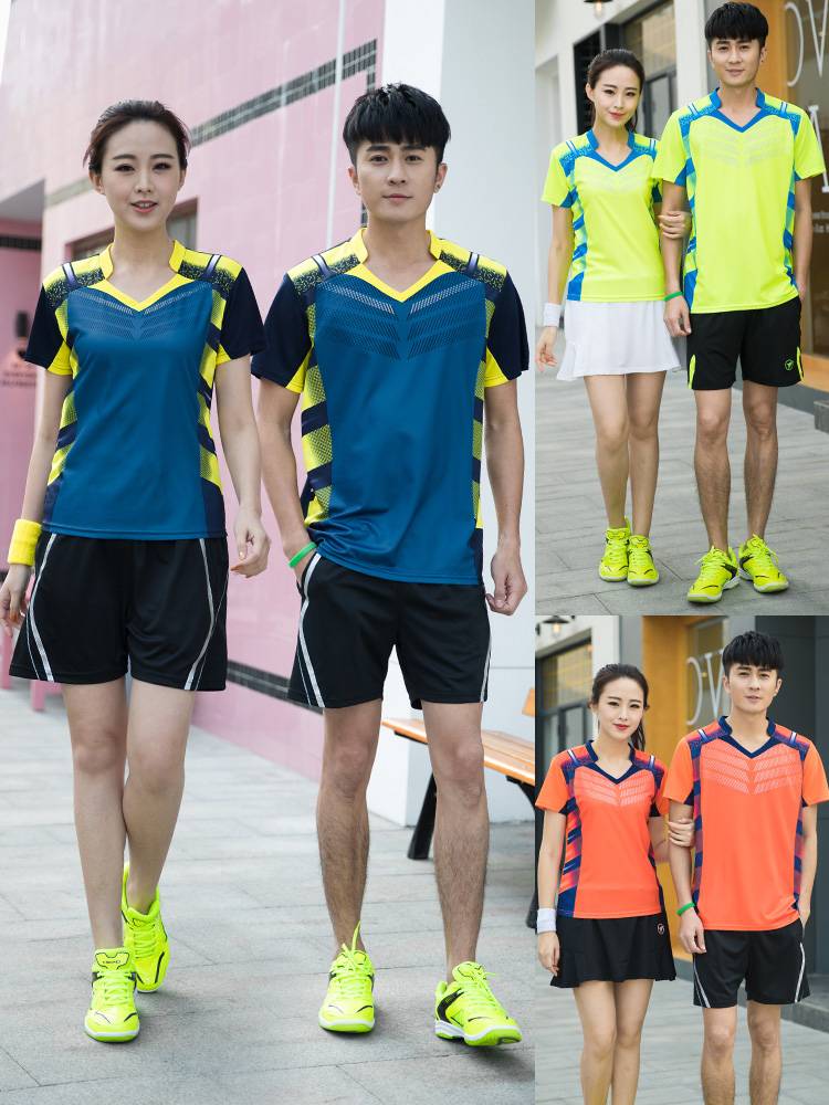 New Speed ​​Dry Volleyball Set Men's Women's Gas Vanades Srape Training Team Service Custom Print Short Sleeve
