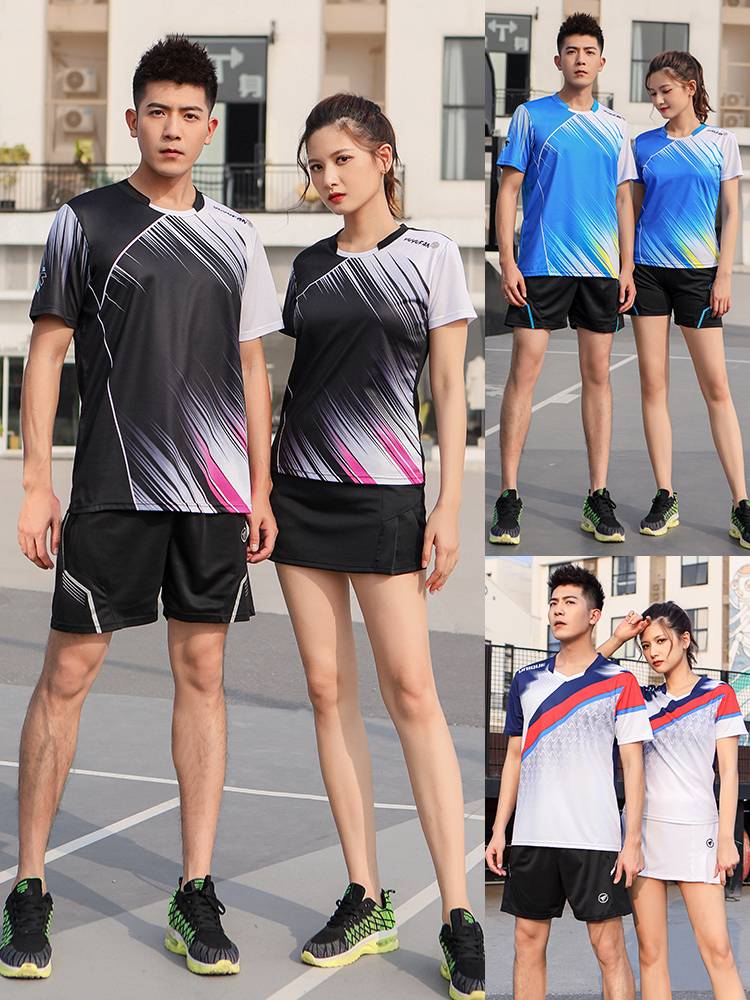 New Speed Dry Volleyball Set Men's Women's Gas Vanades Srape Training Team Service Custom Print Short Sleeve