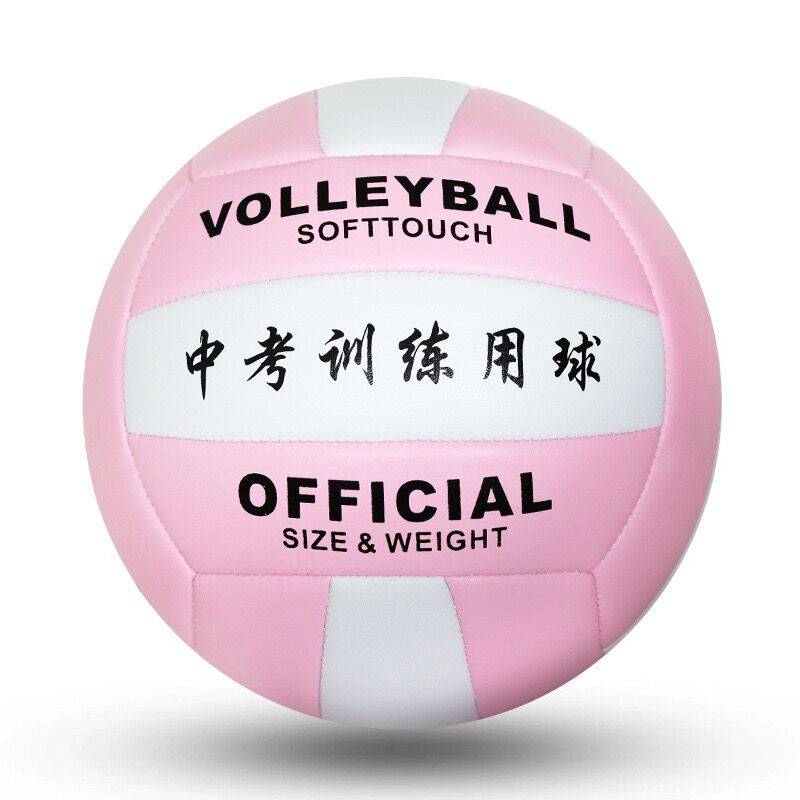 Pink No. 5 inflatable volleyball