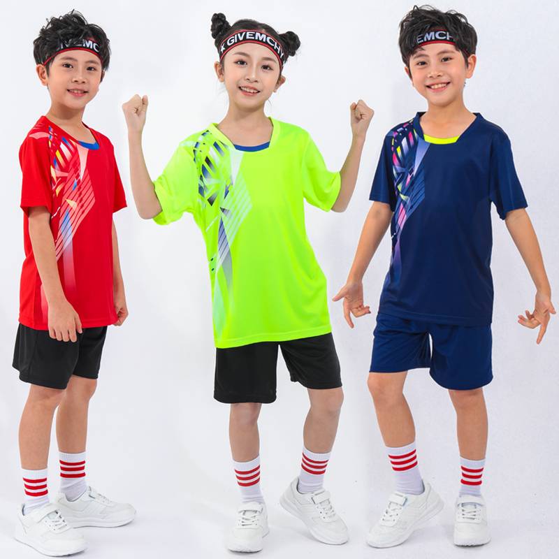 A new Ping-Pong tennis suit for boys and girls with short-sleeved dry-stamps for jump ropes