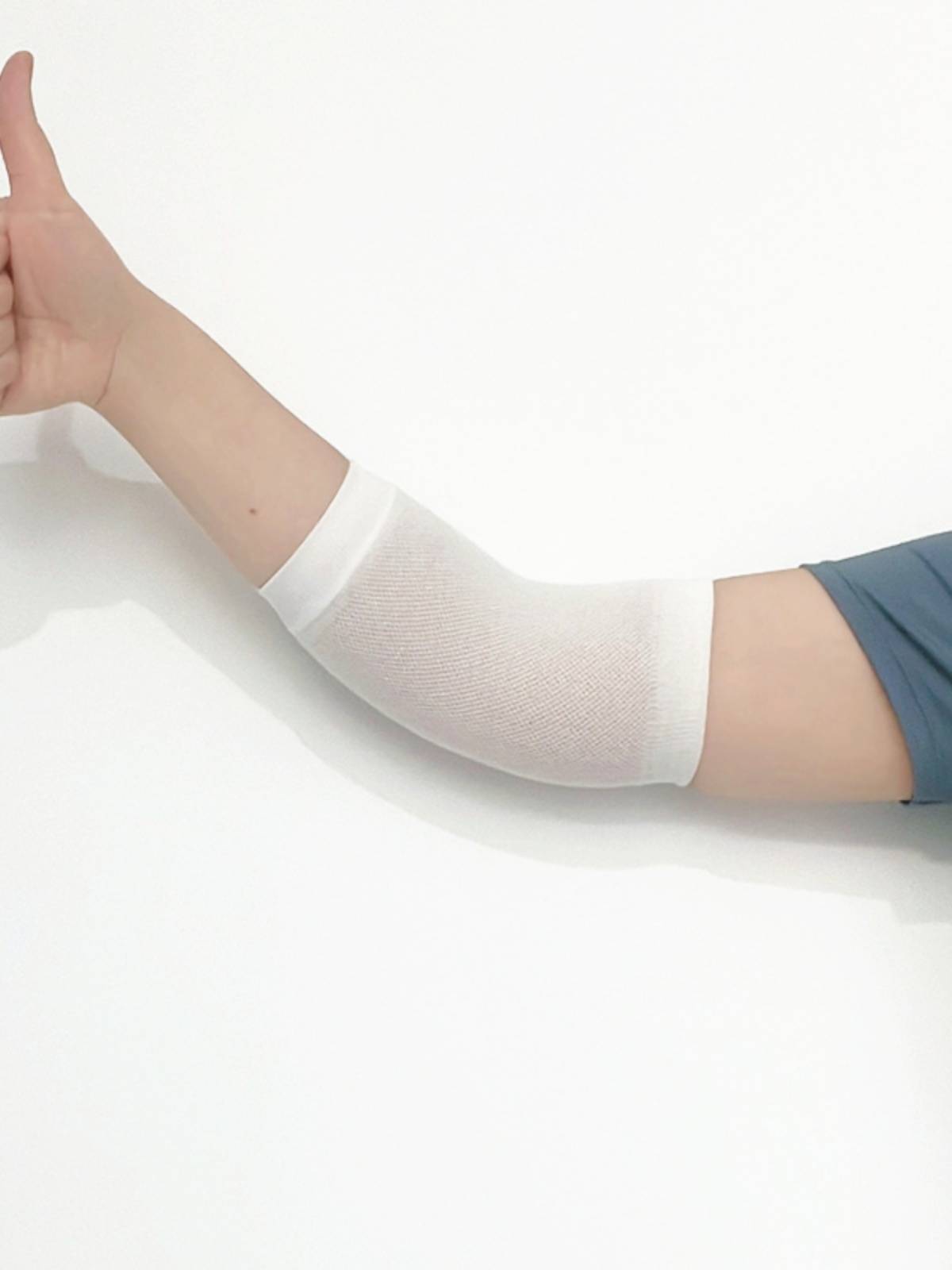 Summer ultra -thin elbow protection men's and female sports badminton badminton yoga arm covered wrist, ankle, warm knitted knitted cotton