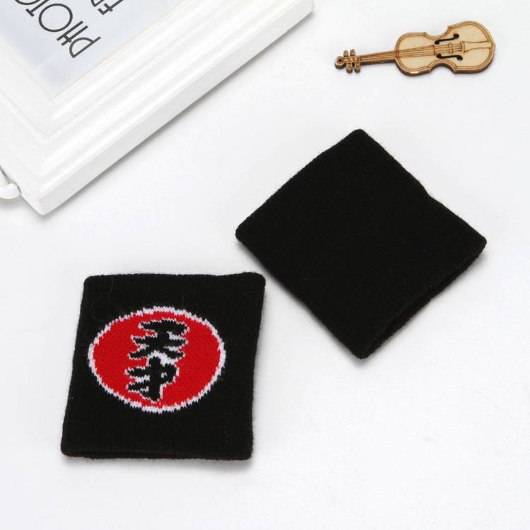 Two motion wristbook badminton basketball guard wrist children's hip -hop street dance knitted letters warm wrist