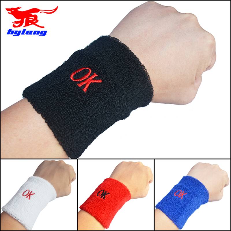 3181 towels, wrist care, black, white, blue and red four -color