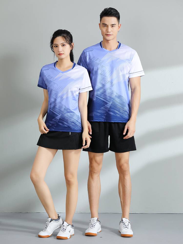 Custom Qi Volleyball Team Service Men's Women's Set Fast and breathable Sports Top Barlier Short -sleeved Ping Yu Eli
