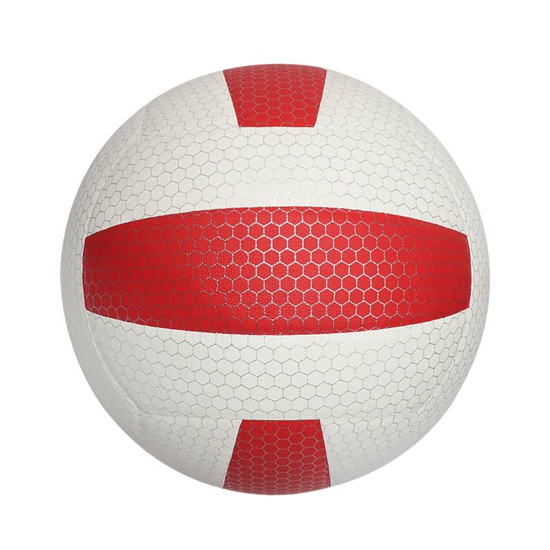 Put the skin red and white balloon
