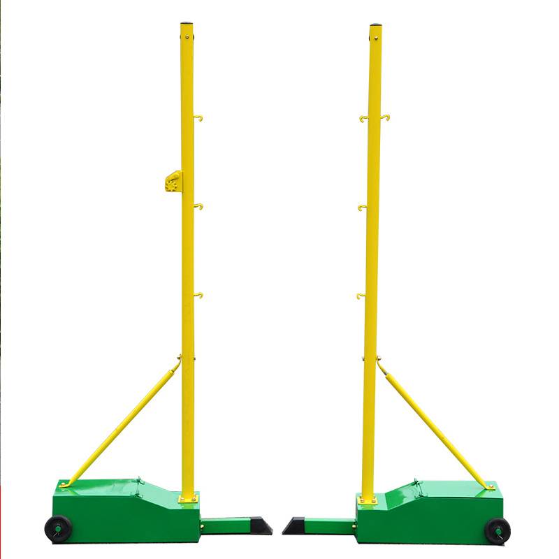 Badminton column gas volleyball grid standard outdoor lifting volleyball rack professional can mobile tennis pillar competition