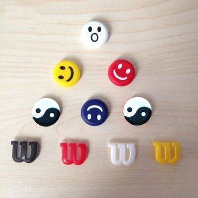 Tennis shot shock absorber/knot natural silicone cartoon cartoon smiling facial facade Taiji tennis accessories