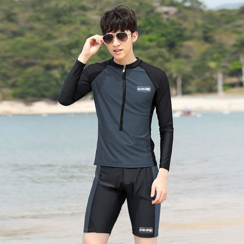 Lovers' diving suit, long-sleeved swimsuit, men and women's training in sunscreen surfing