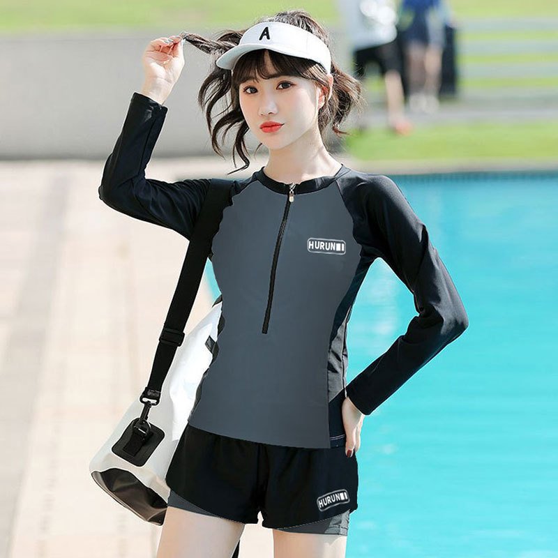 Lovers' diving suit, long-sleeved swimsuit, men and women's training in sunscreen surfing