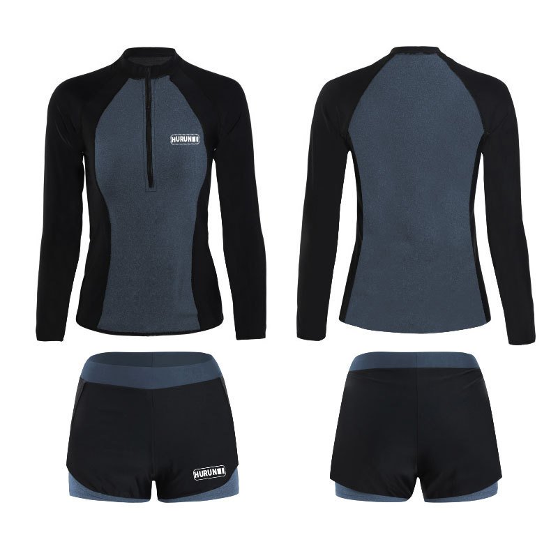 Lovers' diving suit, long-sleeved swimsuit, men and women's training in sunscreen surfing