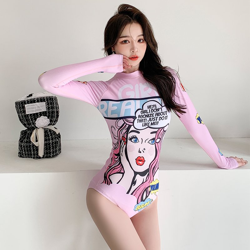 the bathing suit girl, the korean wind, has a thin, dry sunproof, conservative surfing and squirming