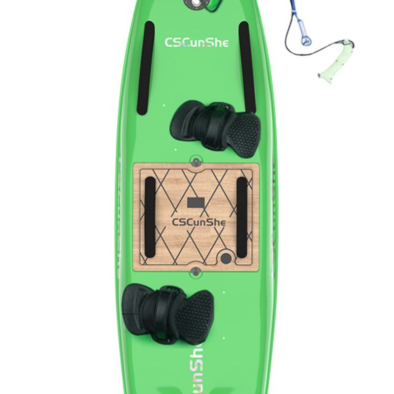 A BEACH BEACH ELECTRIC SURFBOARD STATION WITH A HIGH D-SPEED POWERBOARD PORTABLE SEASIDE SURFBOARD