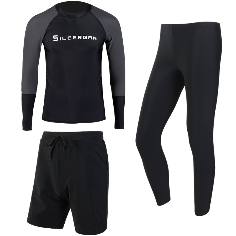 Diving suit man's shirt, sunproof, dry ski suit, long sleeves, bathing suit, jellyfish, swimming jacket