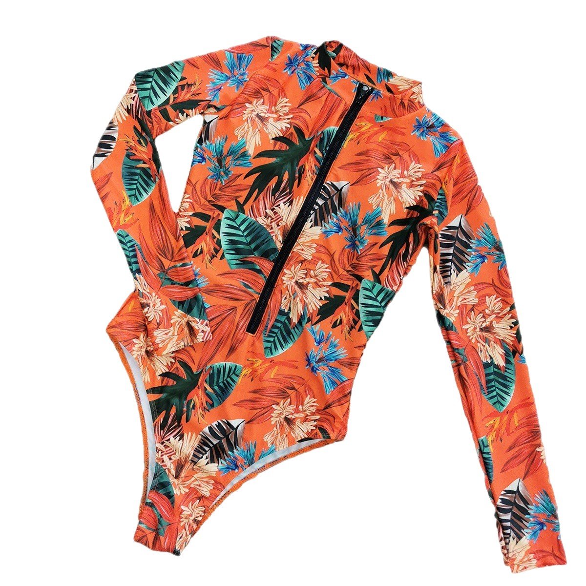 zipper long-sleeve surfer 2024 new cross-border foreign trade co-ed swimming suit for swimsuit