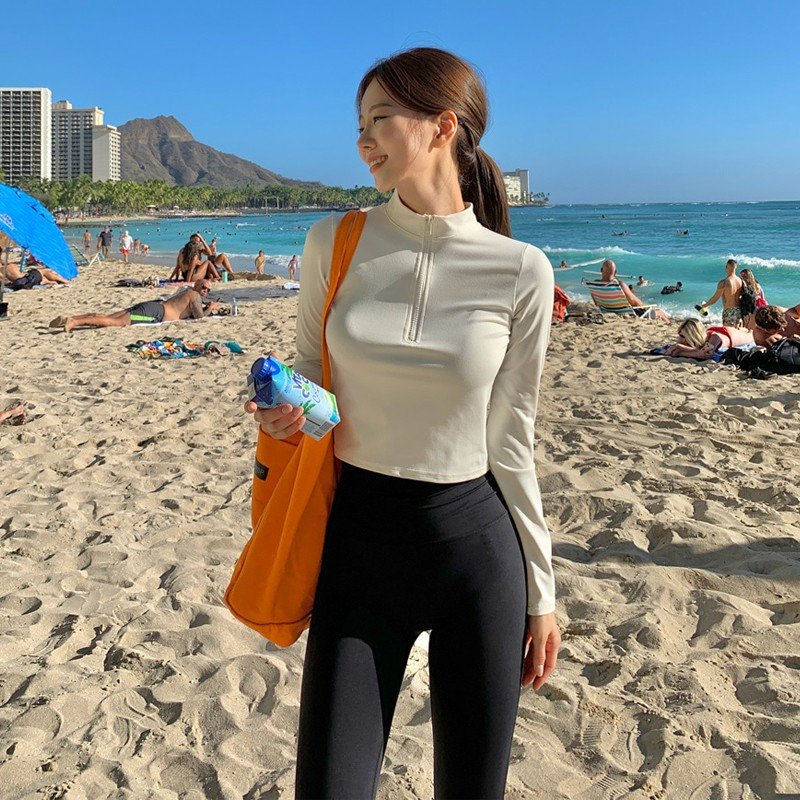 koreains bathing suit, long-sleeved, long-sleeved surfing suit