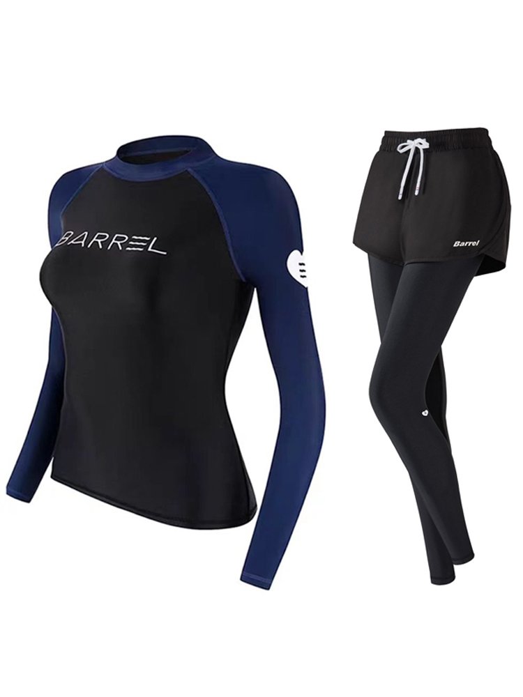 Korea's new dry-diving suit for a woman with a bra and a bathing suit for a long-sleeved surfing suit