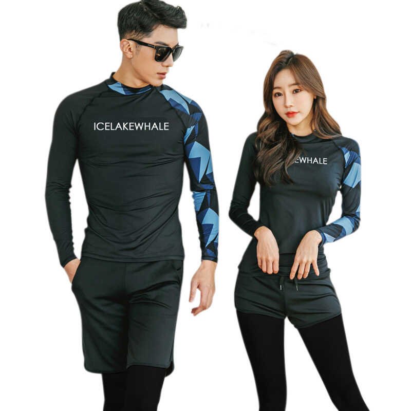 Dicka Swimming suit for a long-sleeved, long-sleeved, surfing suit for a man with sunscreen bathing suit